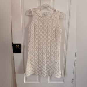 Isaac Mizrahi for Target Pebble Knit Elegant Cream Sleeveless Dress (Size Med)